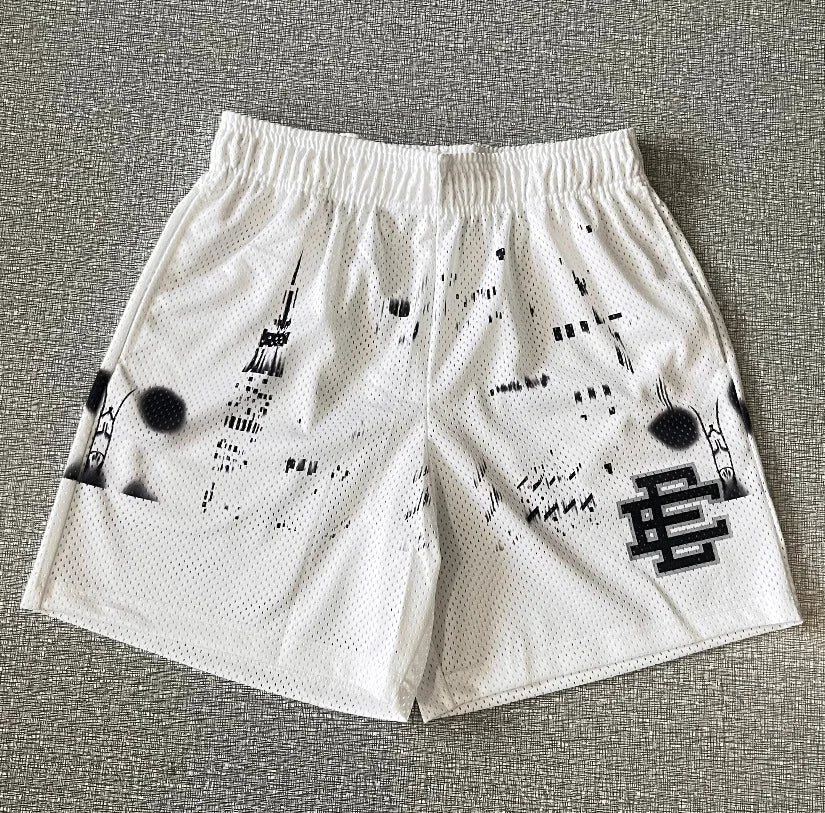 2025 EE Basic Shorts NEW Men'S Casual Shorts Fitness Sports Pants Summer Gym Workout Men Classic GYM Mesh Shorts