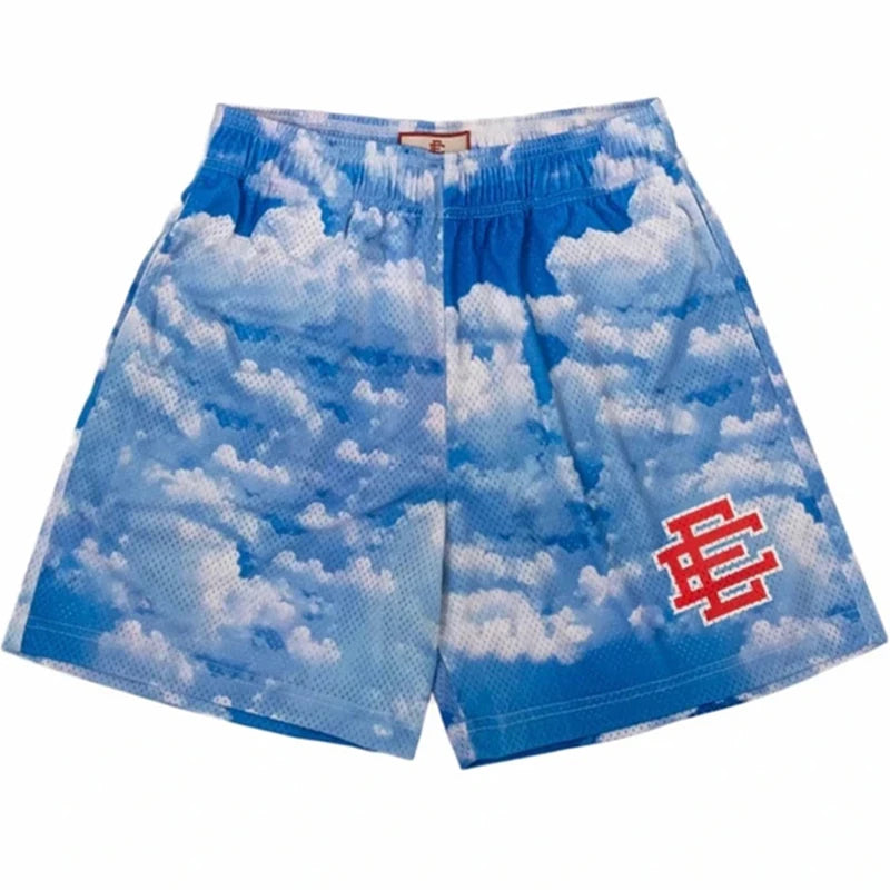 2025 EE Basic Shorts NEW Men'S Casual Shorts Fitness Sports Pants Summer Gym Workout Men Classic GYM Mesh Shorts