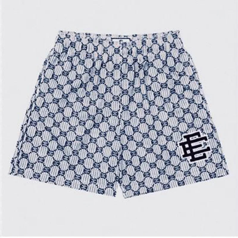 2025 EE Basic Shorts NEW Men'S Casual Shorts Fitness Sports Pants Summer Gym Workout Men Classic GYM Mesh Shorts