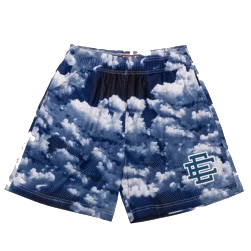 2025 EE Basic Shorts NEW Men'S Casual Shorts Fitness Sports Pants Summer Gym Workout Men Classic GYM Mesh Shorts