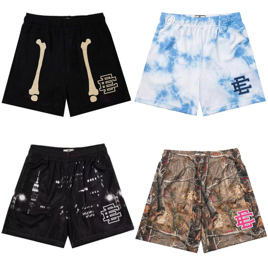 2025 EE  Basic Shorts NEW Men'S Casual Shorts Fitness Sports Pants Summer Gym Workout Men Classic GYM Mesh Shorts